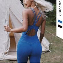 Charger l&#39;image dans la galerie, Women Yoga Jumpsuit Female One Piece Sports Pants Sexy Backless Workout Clothes Mujer Fitness Running Gym Sport Clothes
