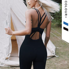 Charger l&#39;image dans la galerie, Women Yoga Jumpsuit Female One Piece Sports Pants Sexy Backless Workout Clothes Mujer Fitness Running Gym Sport Clothes
